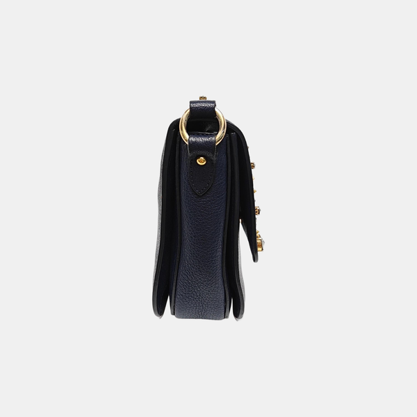 Calfskin Shoulder Bag Blue