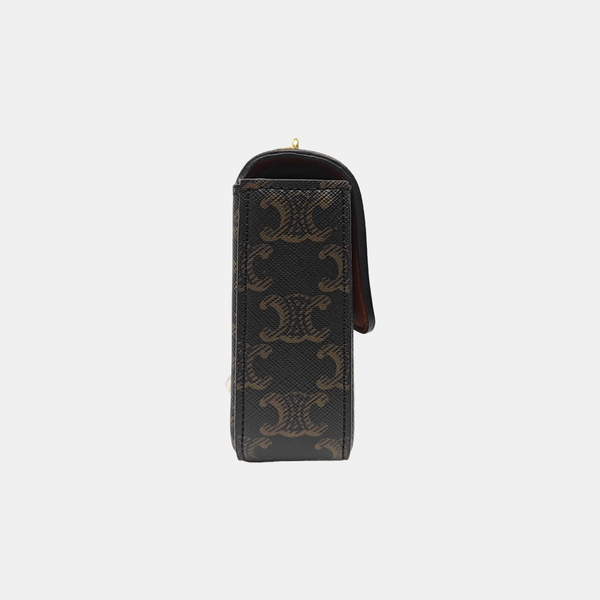 TRIOMPHE Small Coated Canvas Black