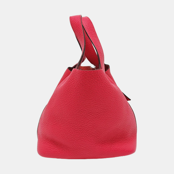 Authenticated pre-owned Picotin Lock 18 Clemence Pink - Bucket Bag at Looply