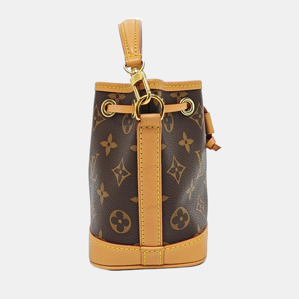 NOÉ Nano Monogram Coated Canvas Brown