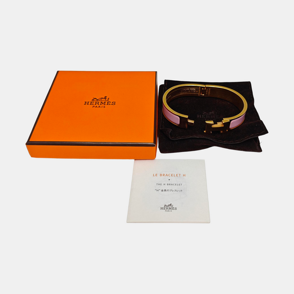 Clic H Metal Rose Gold Bangle