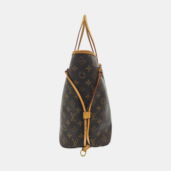 NEVERFULL MM Monogram Coated Canvas Brown