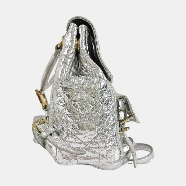 Stardust Small Cannage Calfskin Silver