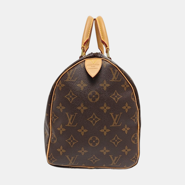 SPEEDY 30 Monogram Coated Canvas Brown