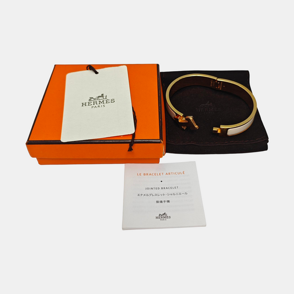 Clic H Metal Rose Gold Bangle