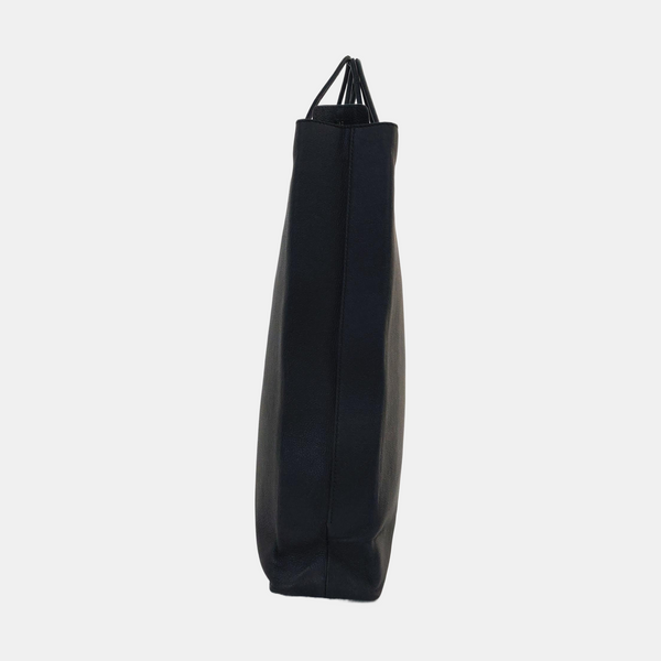 Shopping Bag Calfskin Black