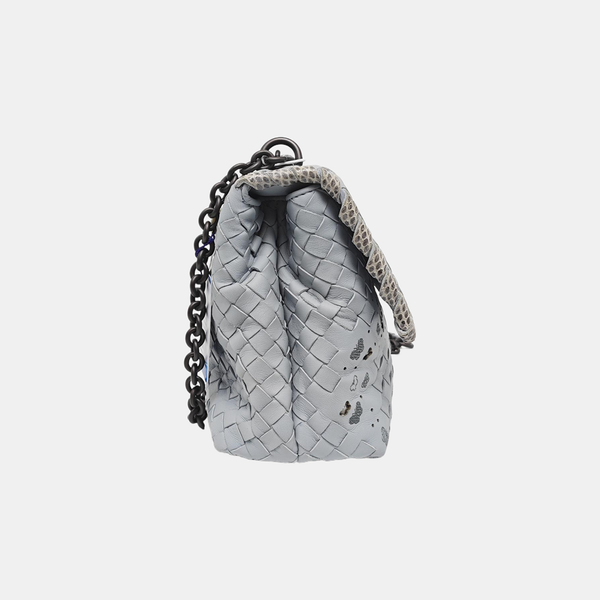 Authenticated pre-owned Olimpia Lambskin Blue - Shoulder Bag at Looply
