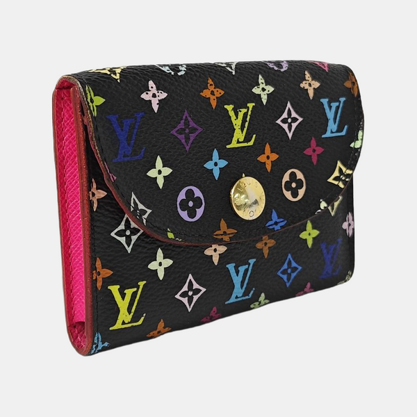 LV × TM ROSALIE Monogram Coated Canvas Black Coin Purse