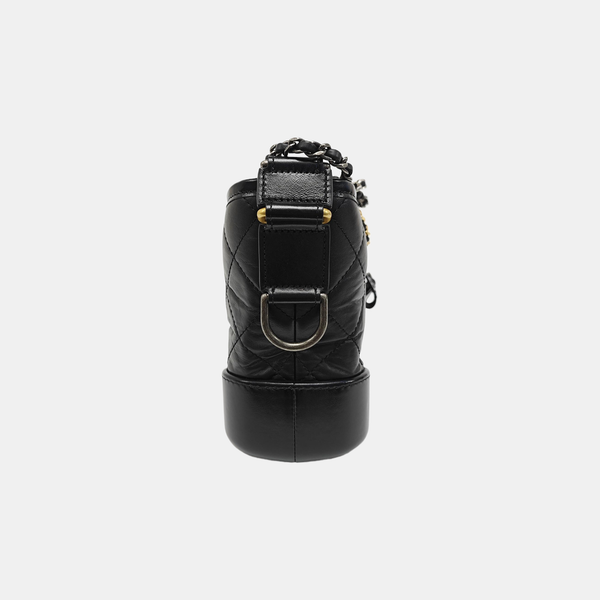 GABRIELLE Small Quilted Calfskin Black
