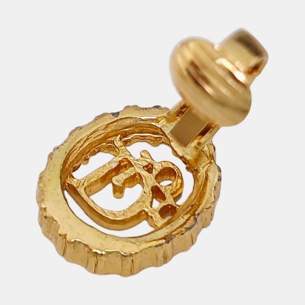Metal Gold Clip On Earrings