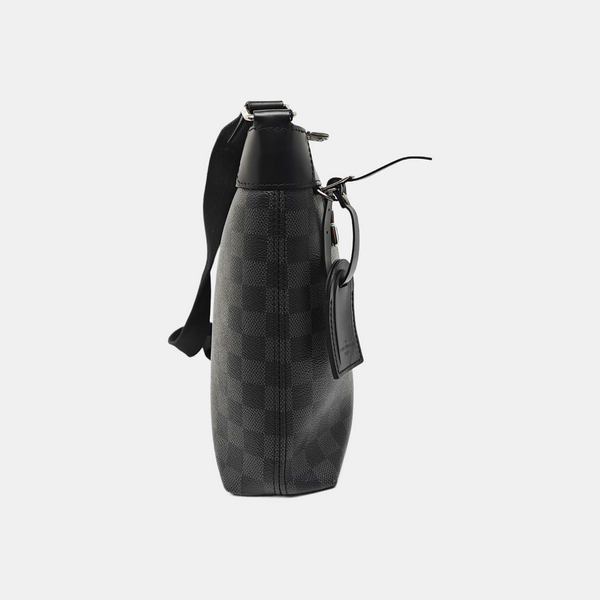 MICK Damier Graphite Coated Canvas Gray