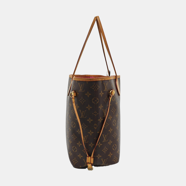 NEVERFULL MM Monogram Coated Canvas Brown