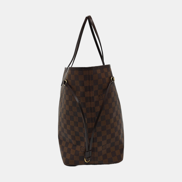 NEVERFULL GM Damier Ebene Coated Canvas Brown