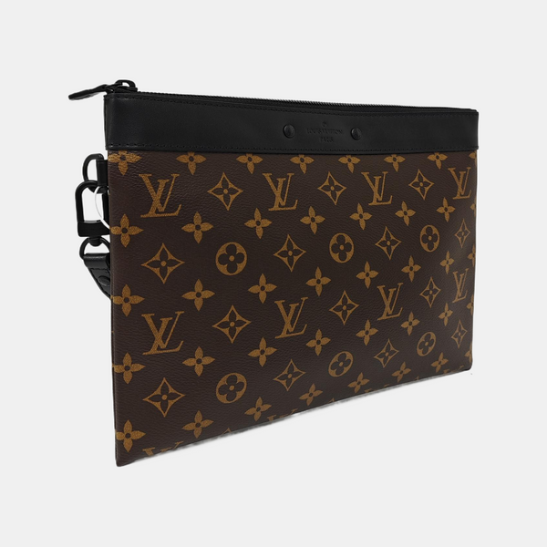 DISCOVERY Monogram Coated Canvas Brown
