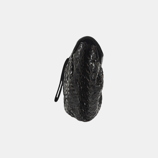 Leather Shoulder Bag Black