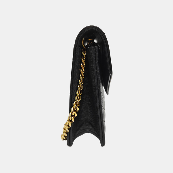 MONOGRAM WOC Chevron Calfskin Black
