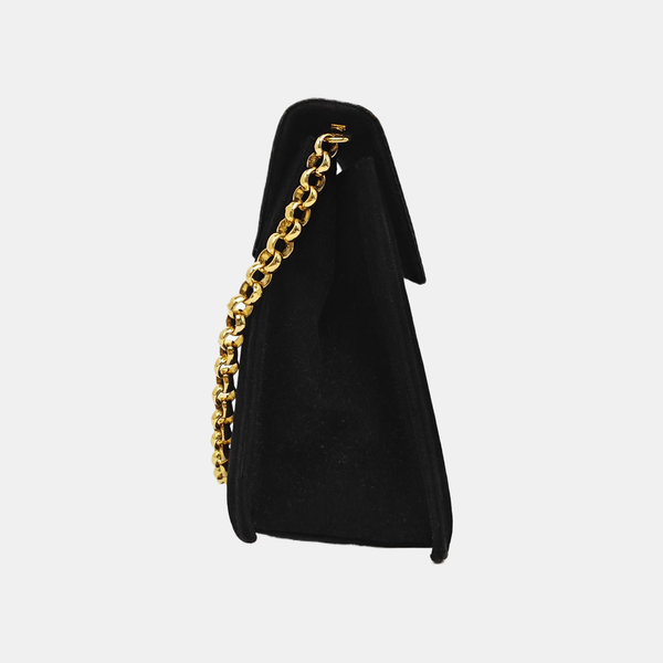 Suede Shoulder Bag Black