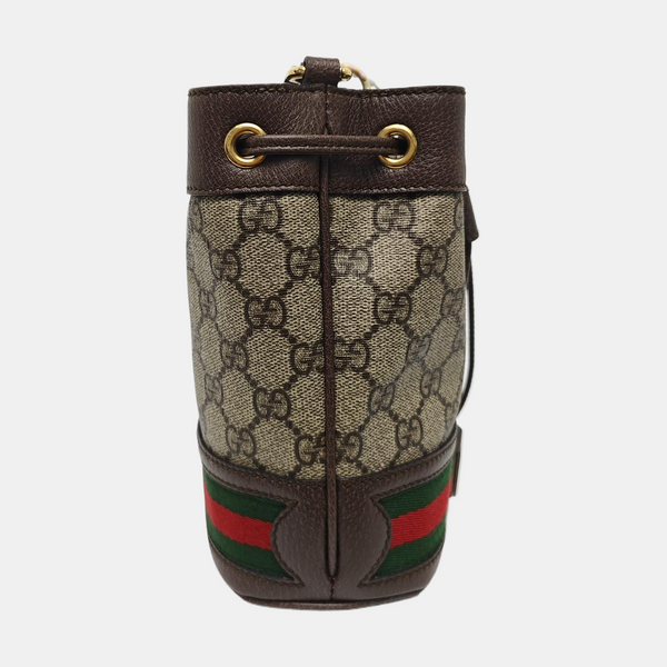 Ophidia Mini Monogram Coated Canvas Beige
