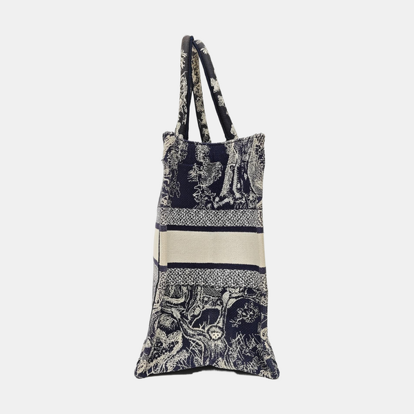 Book Tote Medium Canvas Blue