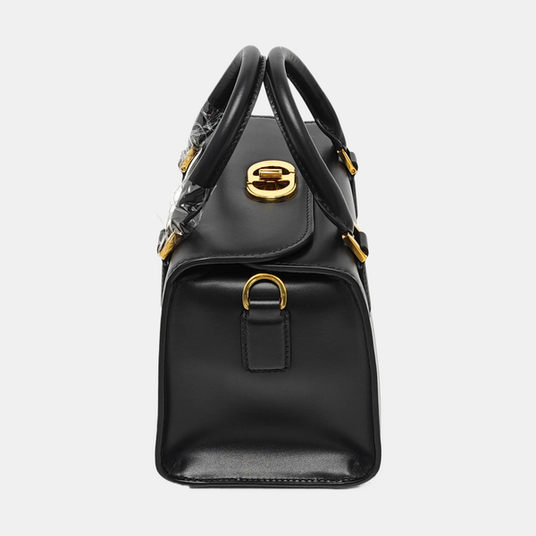 Calfskin Shoulder Bag Black