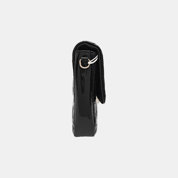 Miss Dior Cannage Patent Leather Black