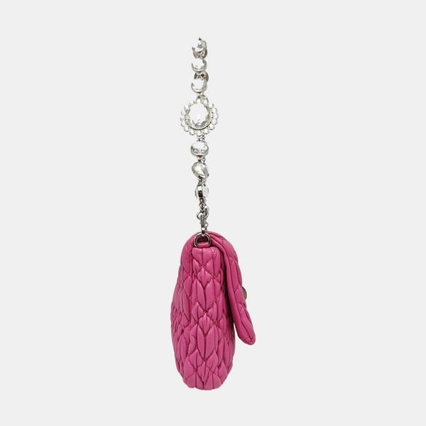 Crystal Quilted Lambskin Red