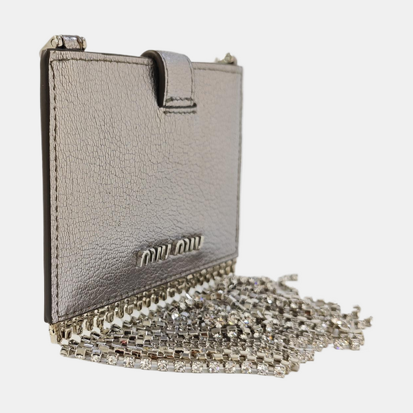 Fringed Calfskin Silver