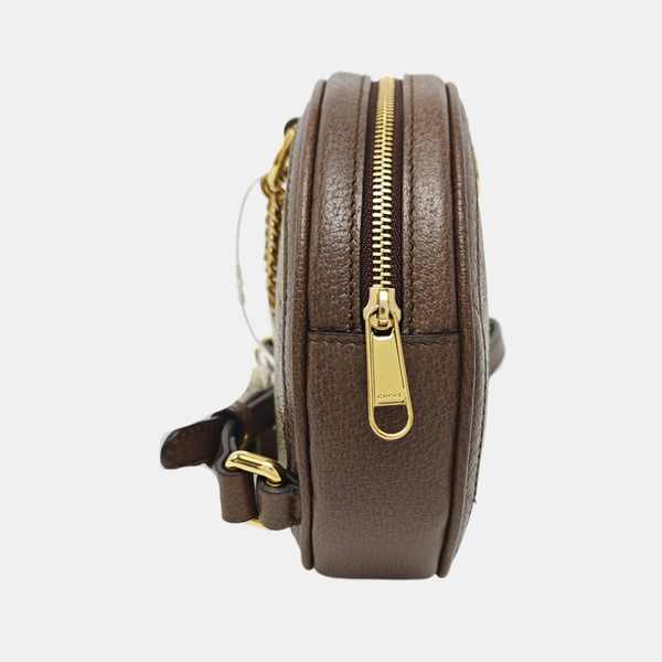 Ophidia Mini Monogram Coated Canvas Beige