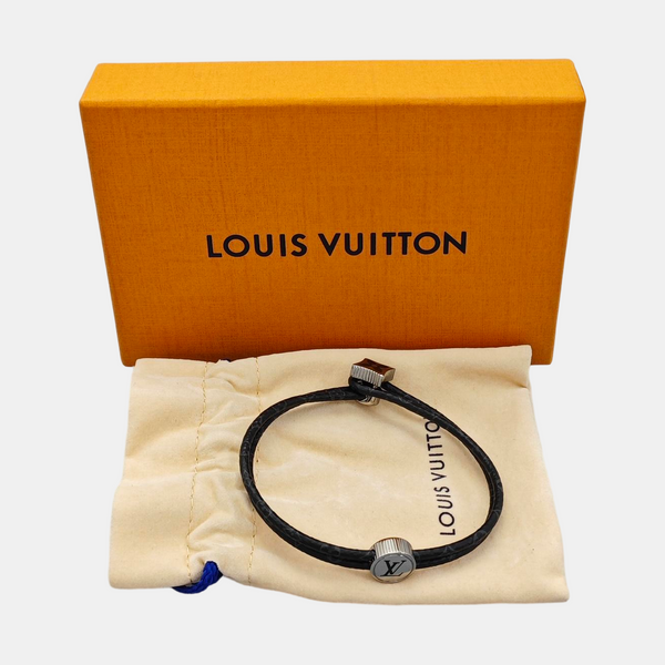 Coated Canvas Black Bangle