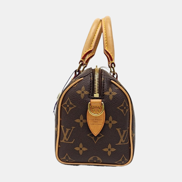 SPEEDY 20 Monogram Coated Canvas Brown