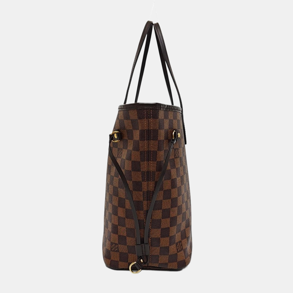 NEVERFULL MM Damier Ebene Coated Canvas Brown