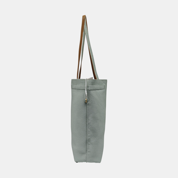 Leather Tote Bag Green