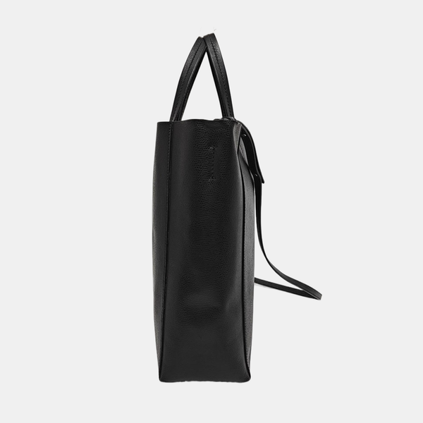 Authenticated pre-owned VERTICAL CABAS Small Calfskin Black - Tote Bag at Looply