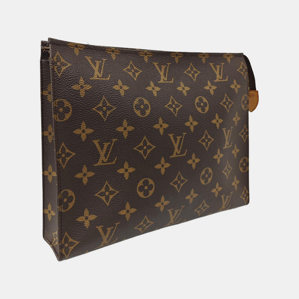 TOILET POCKET 26 Monogram Coated Canvas Brown