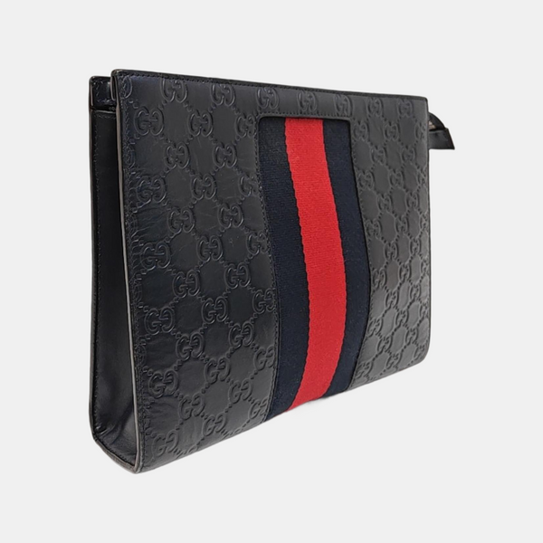 Signature Monogram Calfskin Blue