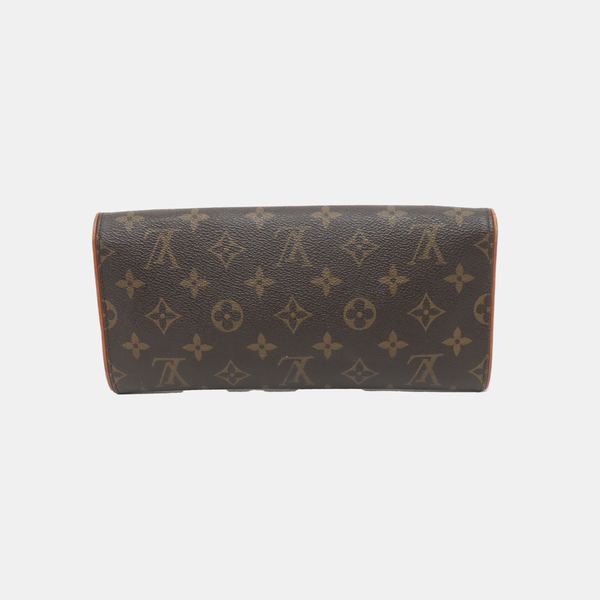 TWIN GM Monogram Coated Canvas Brown
