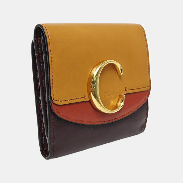 Chloé C Small Calfskin Multicolor Wallet