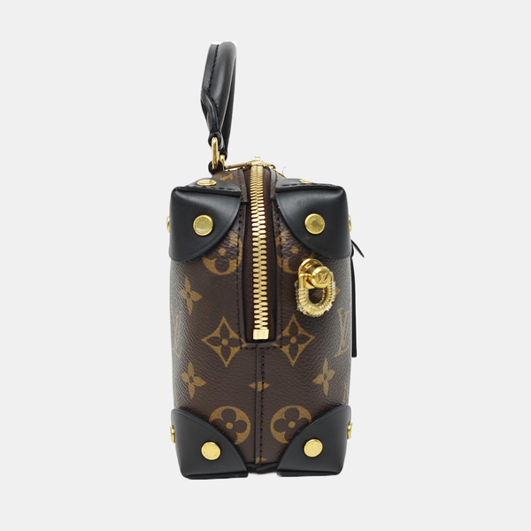 PETITE MALLE Monogram Coated Canvas Brown