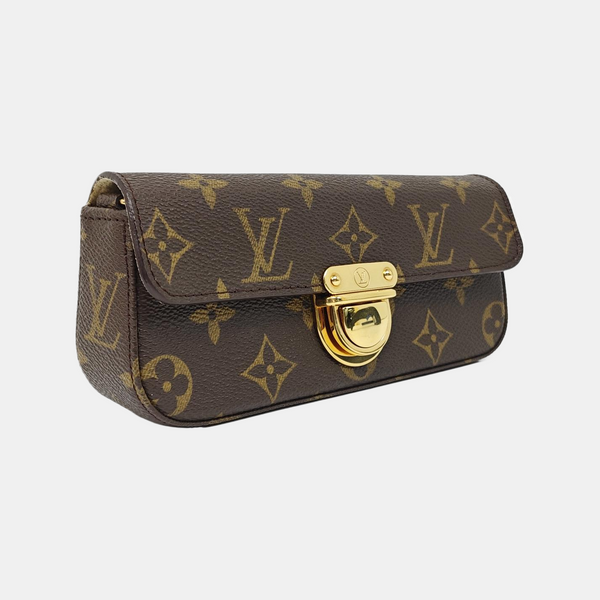 Monogram Coated Canvas Top Handle Bag Brown