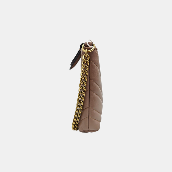 GG Marmont Mini Quilted Calfskin Beige