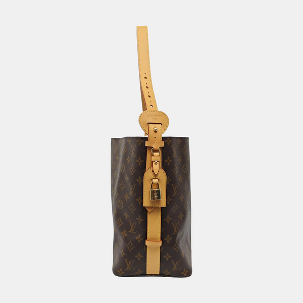 ALL IN GM Monogram Coated Canvas Brown