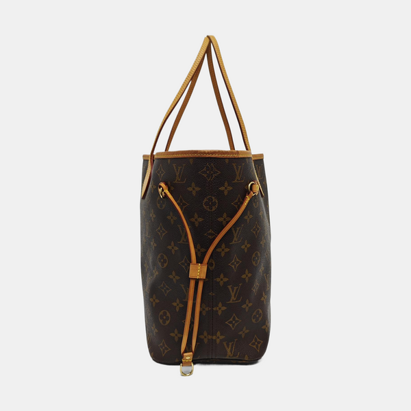 NEVERFULL MM Monogram Coated Canvas Brown