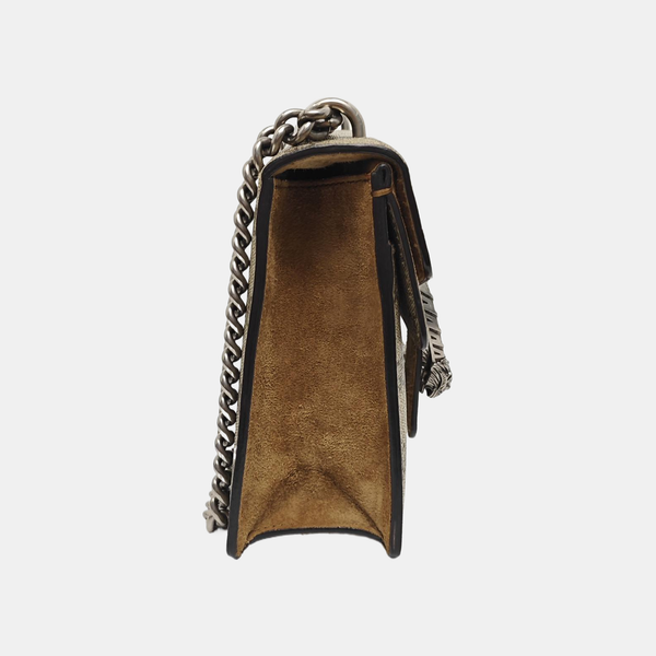 Dionysus Mini Monogram Coated Canvas Beige