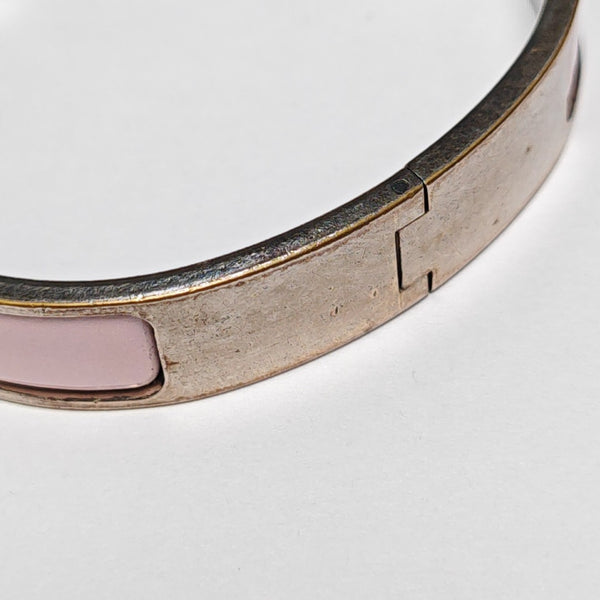 Clic H Metal Silver Bangle