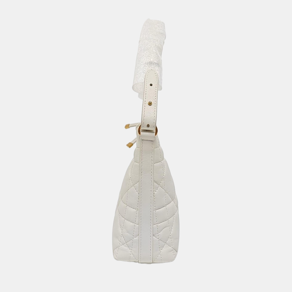 Miss Caro Mini Cannage Lambskin White