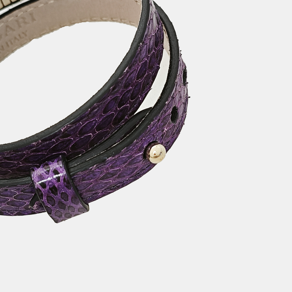 Pulsera Rígida SERPENTI Morado Metálico