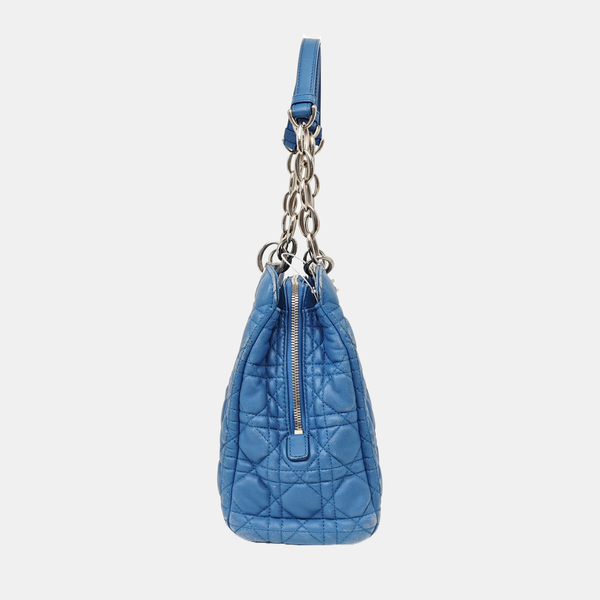 Dior Soft Cannage Calfskin Blue
