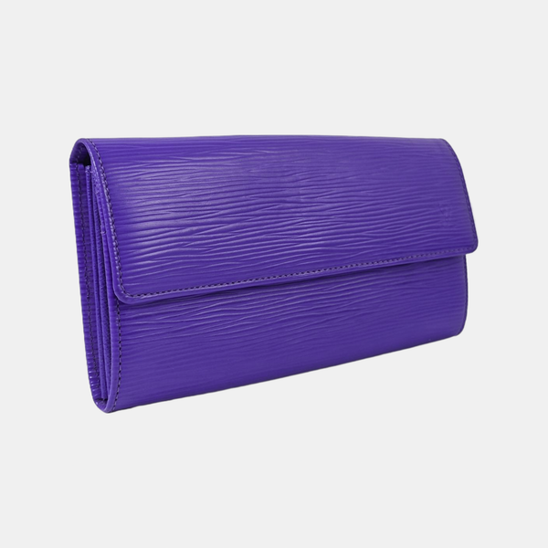 PORTE MONNAIE Epi Purple Wallet