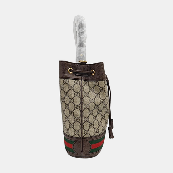 Ophidia Small Monogram Coated Canvas Beige