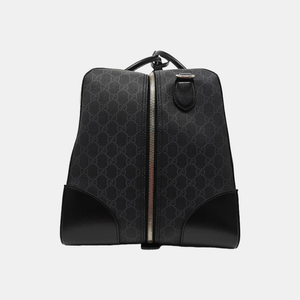 Monogram Coated Canvas Shoulder Bag Black